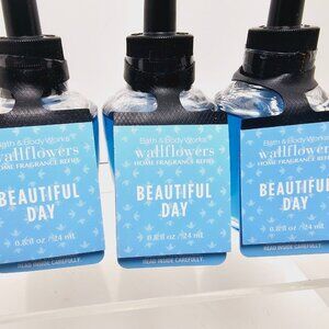 3 BEAUTIFUL DAY Bath Body Works Wallflowers Plug In Refills NEW